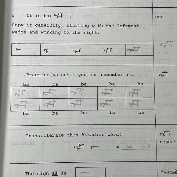 A Workbook of Cuneiform Signs by Daniel C Snell c1979 - Picture 7 of 13